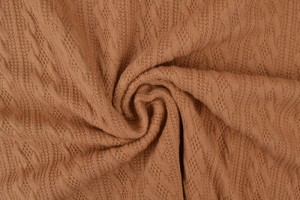 Jacquard cable knit fabric 39 beige