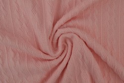 Jacquard cable knit fabric 19 pink