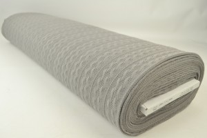Jacquard cable knit fabric 17 dark grey