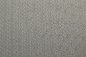 Jacquard cable knit fabric 17 dark grey