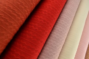 Jacquard cable knit fabric