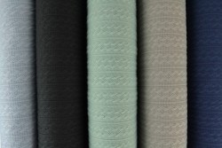 Color card cable knit jacquard