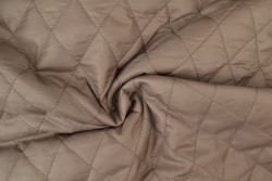 Quilted lining 69 taupe