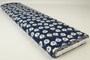 Cotton print 8204-3 dark blue