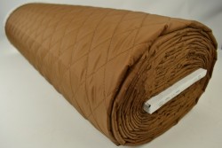 Quilted lining 44 dark camel