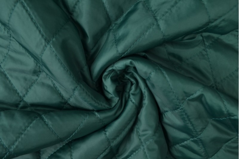 Quilted lining 32 dark green