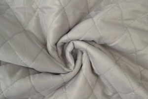 Quilted lining 25 silvergrey