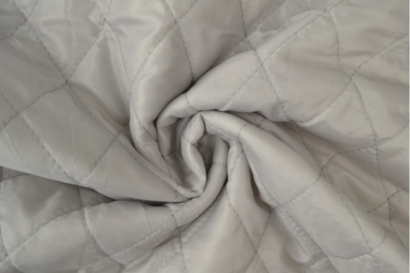 Quilted lining 25 silvergrey