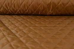 Quilted lining 44 dark camel