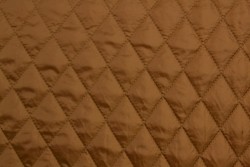 Quilted lining 44 dark camel