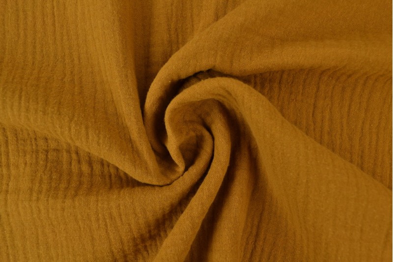 Muslin 44 dark ochre yellow