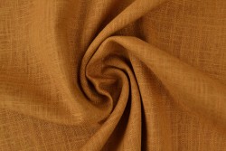 Linen 44 dark ochre yellow