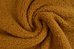 Teddy fur 44 dark ochre yellow