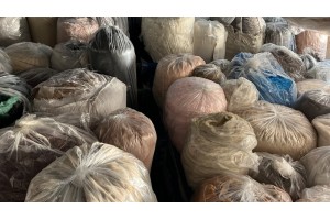 Stock faux fur fabrics 5.000 KG
