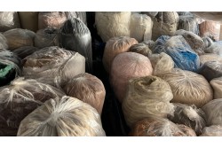 Stock faux fur fabrics 5.000 KG