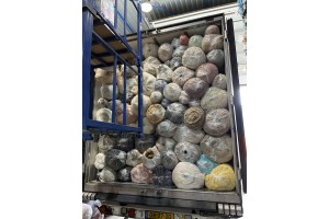 Stock faux fur fabrics 5.000 KG