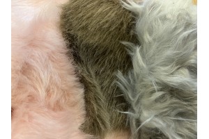 Stock faux fur fabrics...