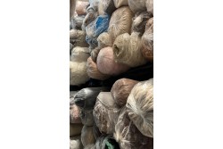 Stock faux fur fabrics 5.000 KG