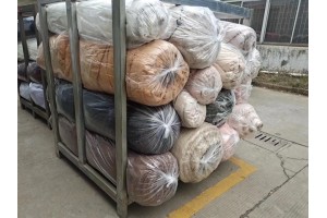 Stock faux fur fabrics 5.000 KG