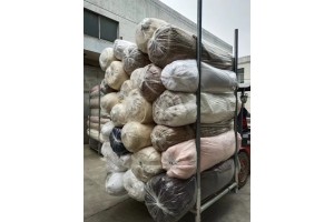 Stock faux fur fabrics 5.000 KG