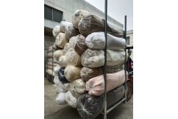 Stock faux fur fabrics 5.000 KG
