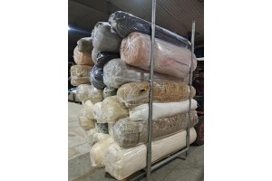 Stock faux fur fabrics 5.000 KG
