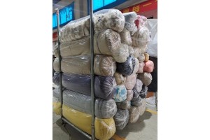 Stock faux fur fabrics 5.000 KG