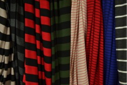 Stock viscose jersey stripes fabrics 45.000 MTR