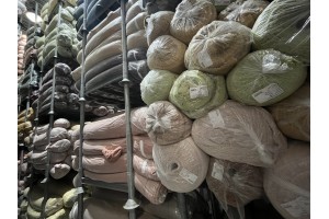 Stock curly fur fabrics 15.000 KG