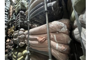 Stock curly fur fabrics 15.000 KG