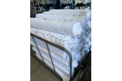 Stock white cotton fabrics 240 cm 8.000 MTR