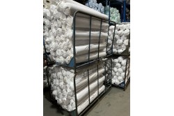 Stock white cotton fabrics 240 cm 8.000 MTR