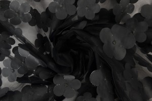 Mesh flower 01-03 black
