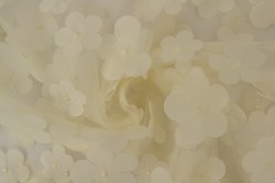 Mesh flower 01-22 champagne