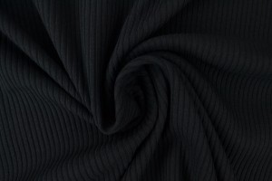 Cotton jersey rib 200 gm2 03 black