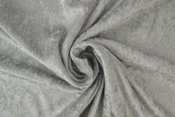 crushed velvet 25 silver grey