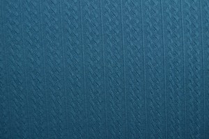 Jacquard cable knit fabric 46 dark petrol
