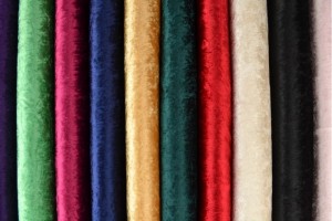 Color card crushed velvet