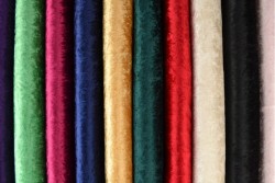 Color card crushed velvet
