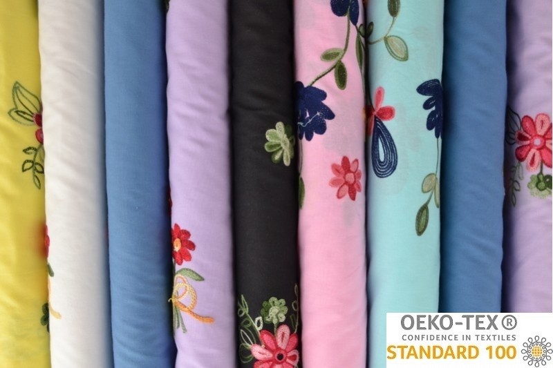 Cotton Poplin Embroidered