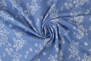 Denim chambray washed print 12-02
