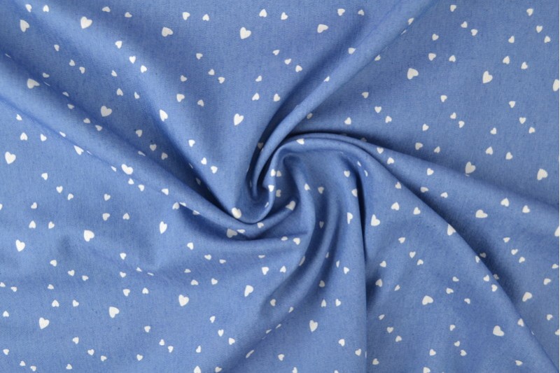 Denim chambray washed print 15-02
