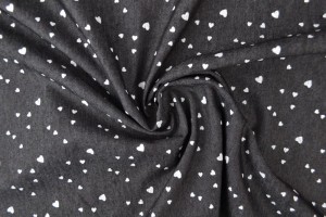 Denim chambray washed print 15-06