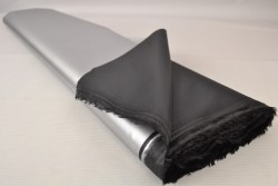 Sun protection blackout fabric 01 silver one-sided
