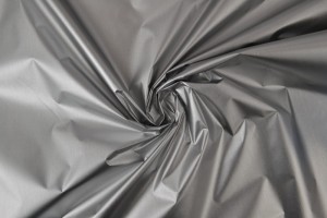 Sun protection blackout fabric 01 silver one-sided