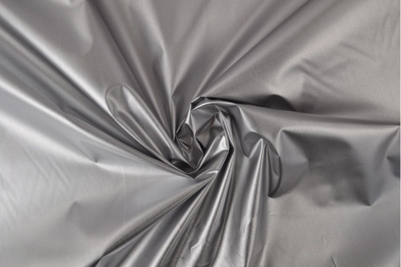 Sun protection blackout fabric 02 silver two-sided