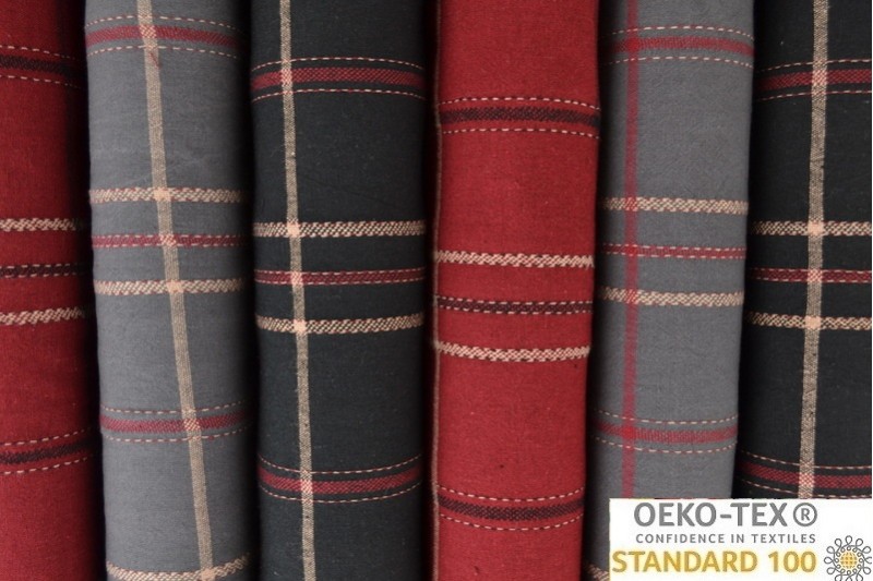 Tartan cotton-linen