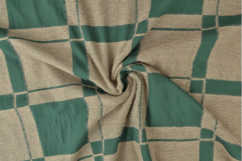 Cotton jacquard specials muslin checks 03-02