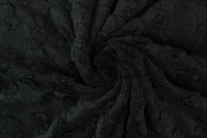 fleece dog paws 03 black