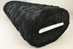 fleece dog paws 03 black